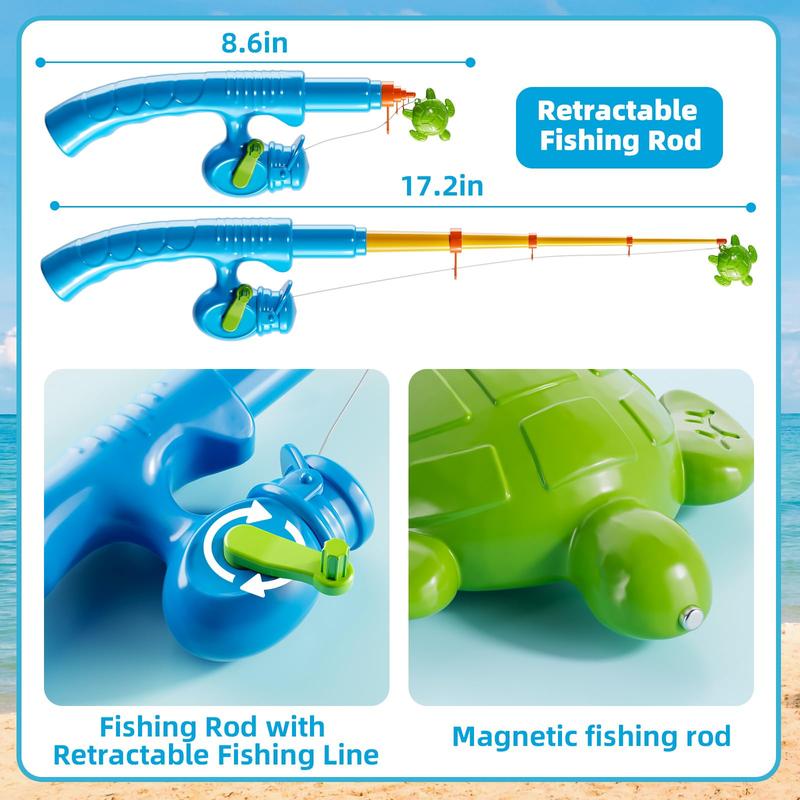 Magnetic Fishing Game Toy for boys, Small Pool Toys for Child, boys Water Toys Indoor and Outdoor, Summer Toys for Boy and Girls, Gift for Party and Holiday