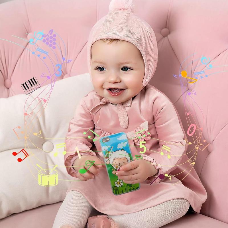 Toy Learning Play Cell Phone with 8 Functions and Dazzling Lights Interactive Toy for Toddler Baby s Boys Girls