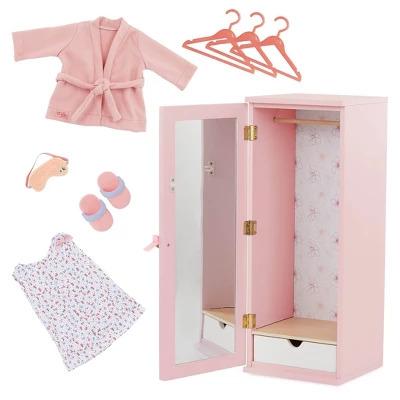 Our generation fashion closet & outfit accessory set for 18 