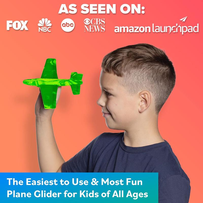 Foam Airplanes - Stocking Stuffers for Kids All Ages 4 5 6 7 8 9 10 Year Old - Best Toy Gift - Boy Toys Stocking Stuffer Gifts - Easter Basket Gifts for Boys & Girls Party Favors - Air Plane Gift Idea