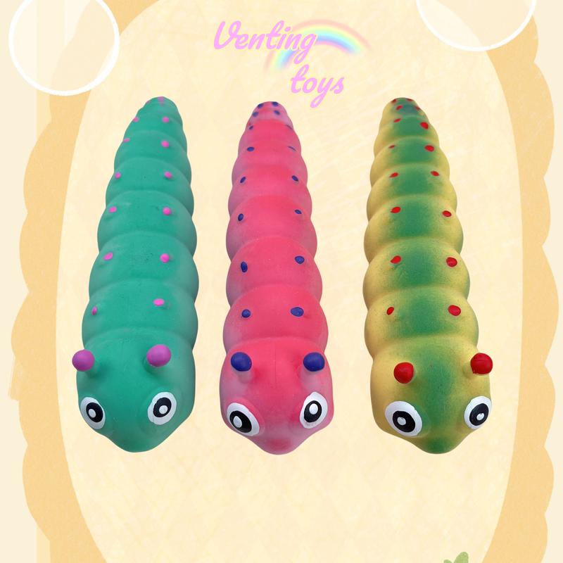 Squishy caterpillar Squishy Balls for Kids and Adults,Halloween&Christmas ,Party Favor Gifts   Fidget Balls Filled with to Relax stress relief  quirky