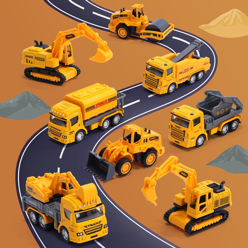 Construction Toys Vehicles 18 PCS Toy Set With Play Mat Toys Truck Car Set