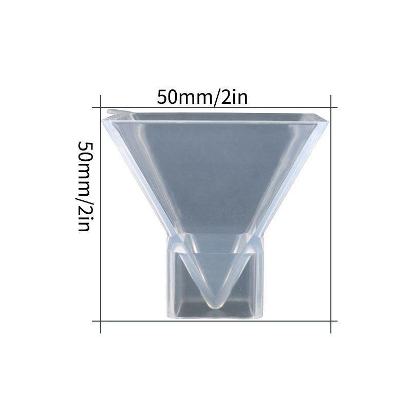 Pyramid Shaped Silicone Mold, 1 Count Clear Pyramid Aromatherapy Candle Mold, DIY Candle Making Mold, Soap Making Mold, DIY Craft Supplies