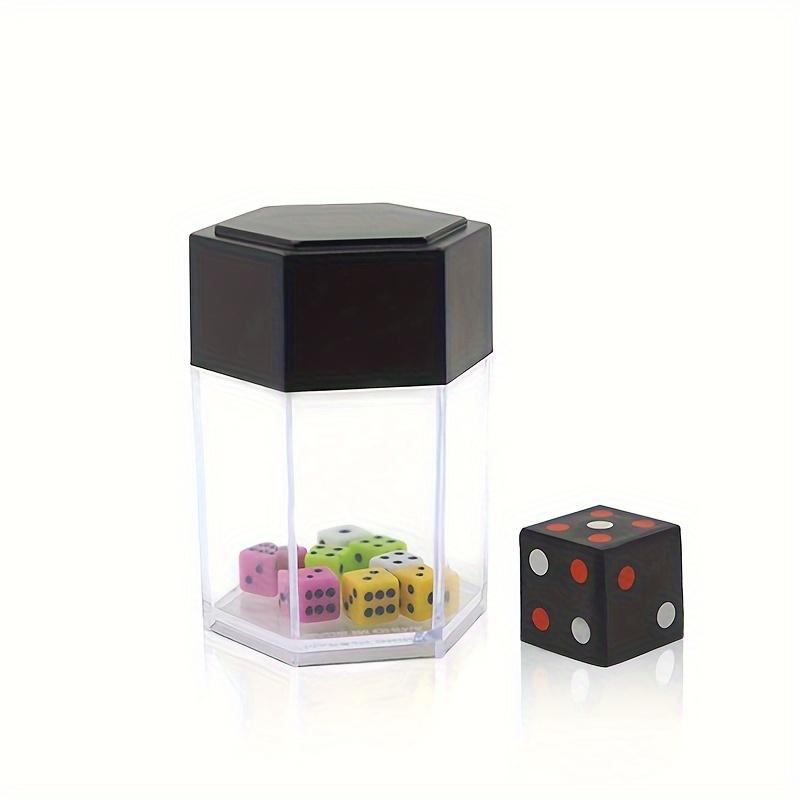 Magic Explosive Dice Trick Set - Multiplying Dice Illusion Kit with Transparent Box, Close-Up Magic Prop, Ideal for Autumn, Halloween, Christmas Gifts