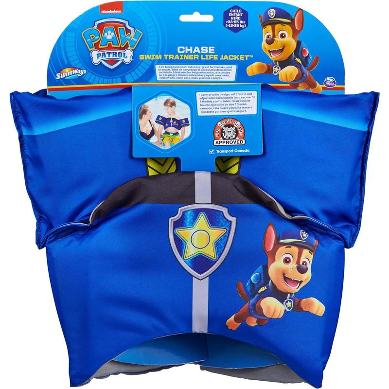 SwimWays Paw Patrol Paddlin' Pups Pool Toys & Outdoor Games, Bath Toys & Pool Party Supplies for Kids Aged 4 & Up, No Batteries Required, Chase