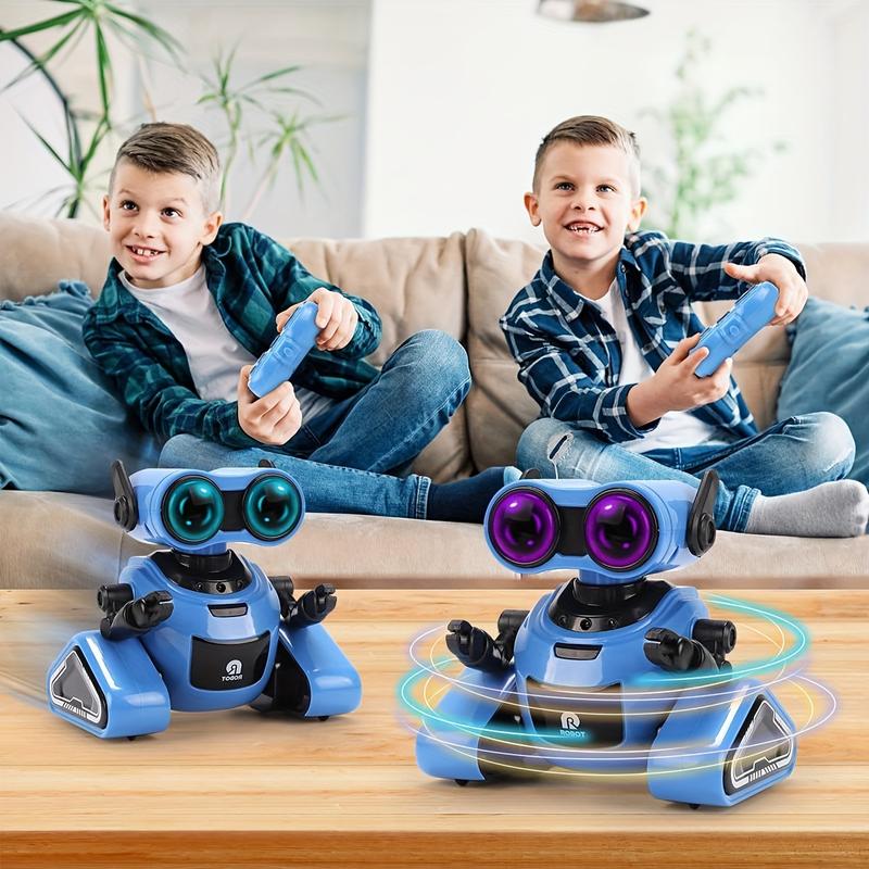 RC Robot Toys STEM Remote Control Robot with Dance, Music, LED Eyes, Interactive Functions for Kids Toddlers Boys Girls 3 4 5 6 Years Old control car