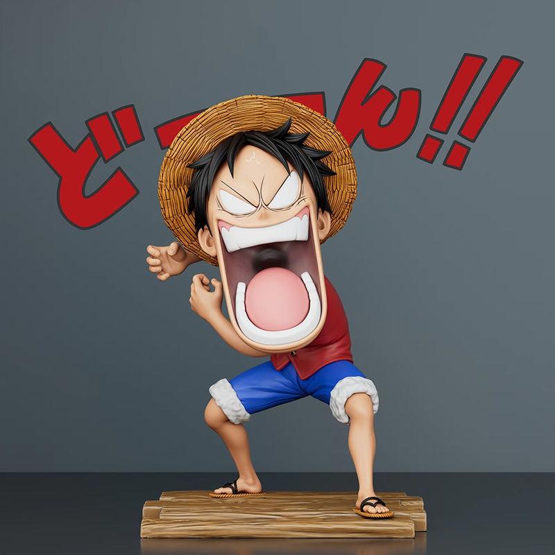 Luffy Sanji Zoro PVC Figure for Home Decoration One Piece Hungry Zoro Road Captain Anime Model Car GK Desktop Figure One Piece VAGA Hungry Trio