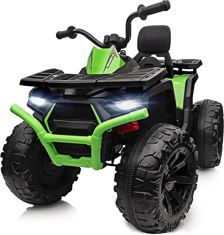 Hikiddo Kids ATV 4 Wheeler, 24V Ride On Toy for Big Kids with 400W Motor, 2 Seater