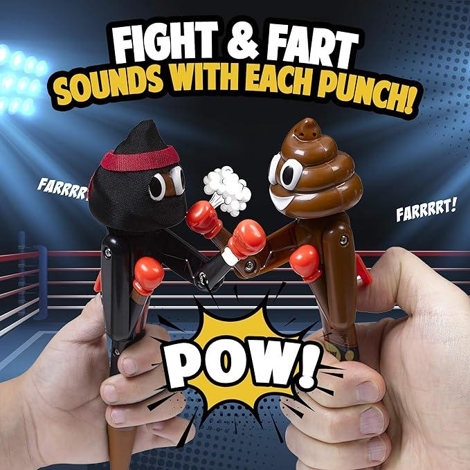 Ninja Poop Farting Pen with Punching Arms - Great Stocking Stuffers for Kids - Silly Gifts & Awesome Funny Gifts for Teens - Fun Boxer Gifts for Boys & Girls - Poop Pen That Farts