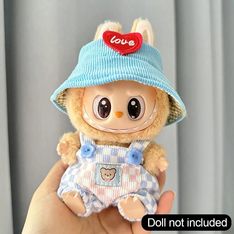 (Only Clothes) 17cm Labubu Out Fit Clothes Time To Chill Doll Clothes For Labubu II Doll Cute Clothes