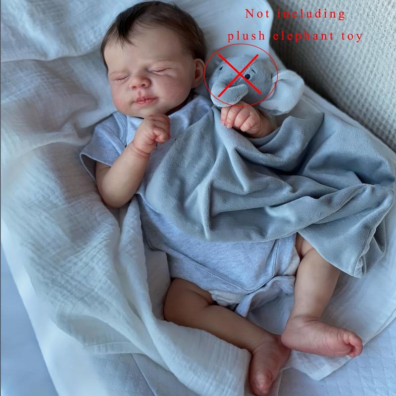 Soft Silicone Reborn Baby Doll,Realistic Newborn Baby Doll，19inch 48cm,for christmas gift,lifelike birthday gift