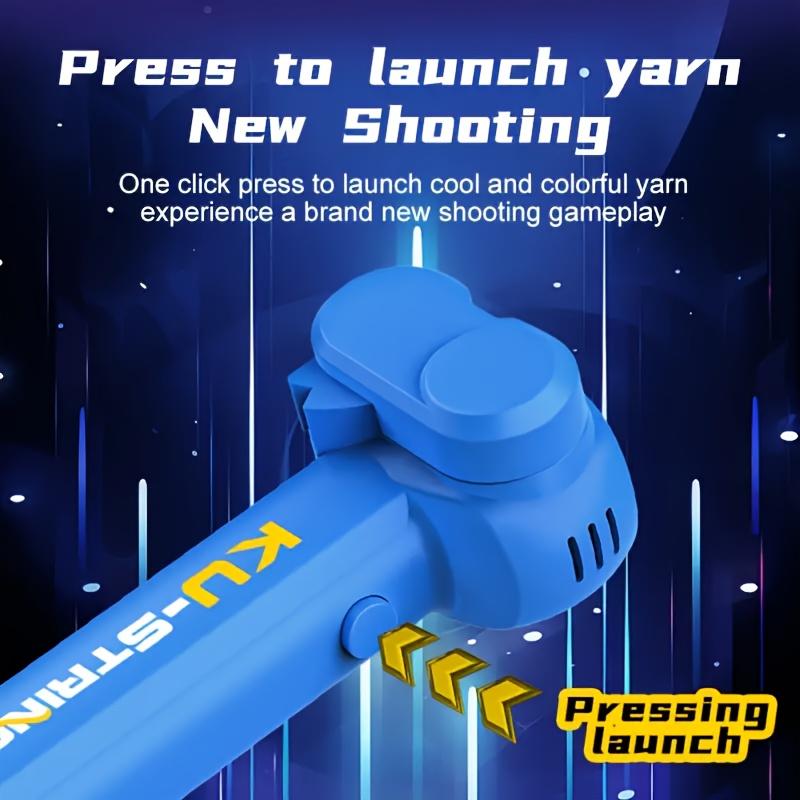 Glow-in-the-Dark Rechargeable String Shooter - Handheld Electric Rope Launcher, Perfect for Parties & Novelty Gifts, Mixed Colors