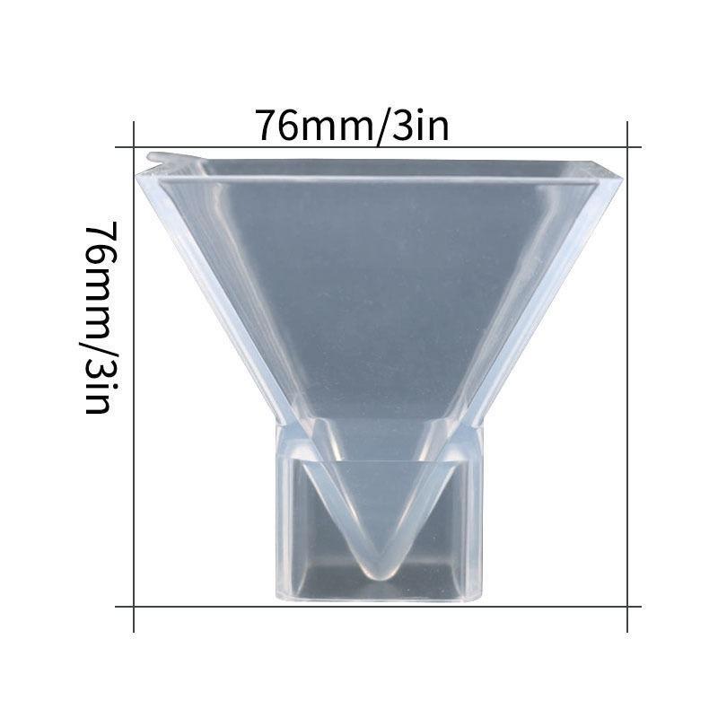 Pyramid Shaped Silicone Mold, 1 Count Clear Pyramid Aromatherapy Candle Mold, DIY Candle Making Mold, Soap Making Mold, DIY Craft Supplies