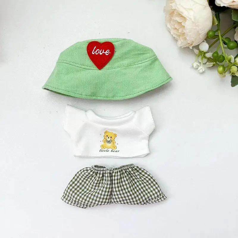 (Only Clothes) 17cm Labubu Out Fit Clothes Time To Chill Doll Clothes For Labubu II Doll Cute Clothes