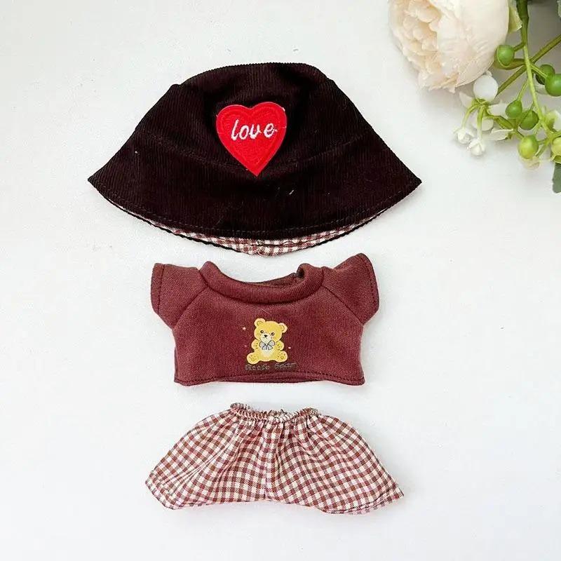 (Only Clothes) 17cm Labubu Out Fit Clothes Time To Chill Doll Clothes For Labubu II Doll Cute Clothes