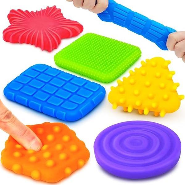 Super Soft & Textured Sensory Fidget Toy for Autistic Children - Squishy Sensory Toys for Kids Toddlers