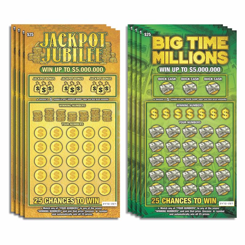 Prank Gag Lottery Tickets - 8 Total Tickets, 4 of Each Winning Ticket Design, These Scratch Off Cards Look Super Real Like A Real Scratcher Joke Lotto Ticket, Win 10,000 or $50,000