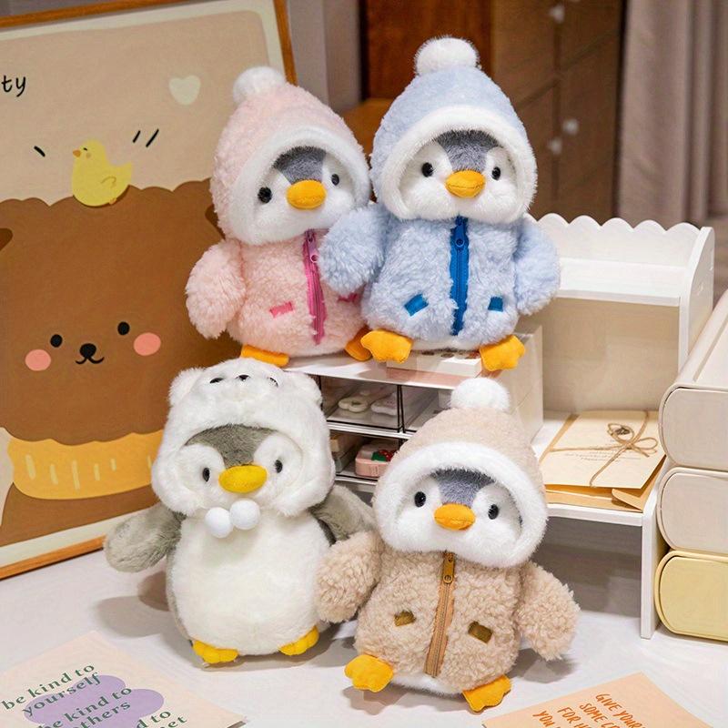 Adorable Winter Penguin Plush Toy - Soft PP Cotton, Cozy Stuffed Doll with Warm Outfit, Cuddly Companion for Toddlers & Infants 0-3 Years Old, Perfect Gift for Christmas, Halloween, and Winter Celebrations