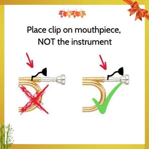 Clip-on Mustache for Brass Mouthpiece, Gift Accessory for Trumpet, Trombone, Tuba, French Horn, Baritone, Euphonium Players (Trumpet)