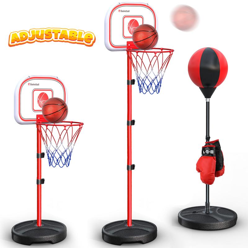 Indoor Mini Basketball Hoop Set - Electronic Scoreboard, 3 Balls, Perfect Basketball Game for Kids 5-12