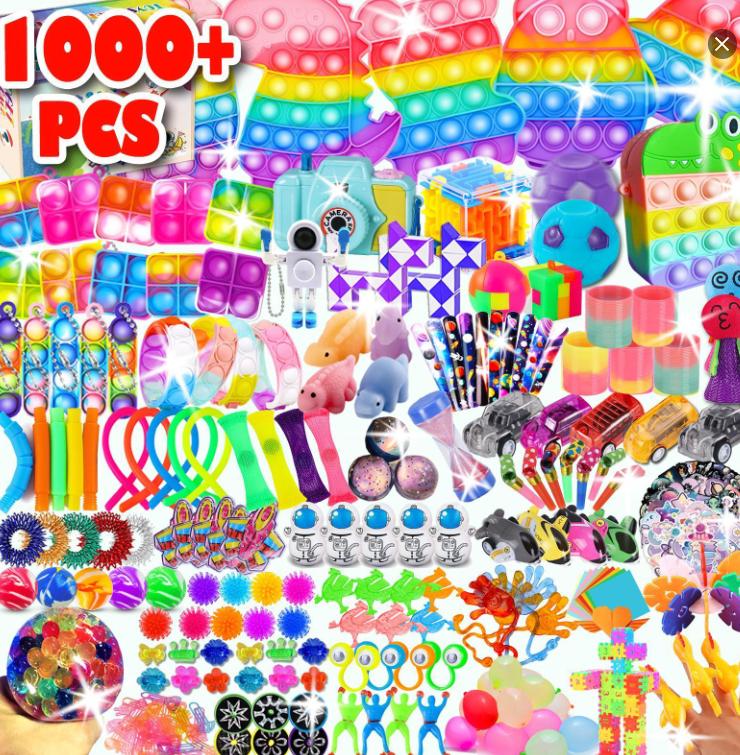 Boutique packaging 1000 packages of random educational toys, children, teenagers and adults stress relief magic, color plastic stuffing eggs, basket filling