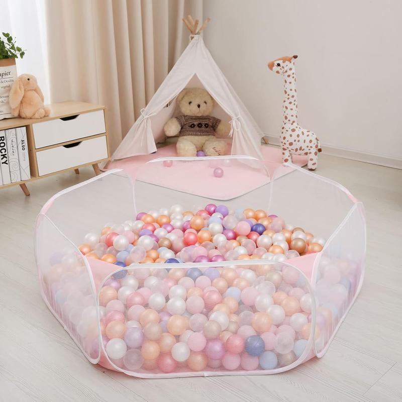 Christmas gift  Kids Ball Pit Large Pop Up Children Ball Play Tent for Toddlers Girls Boys for Indoor Outdoor Baby Playpen with Carry Tote, Balls Not Included (Pink)…