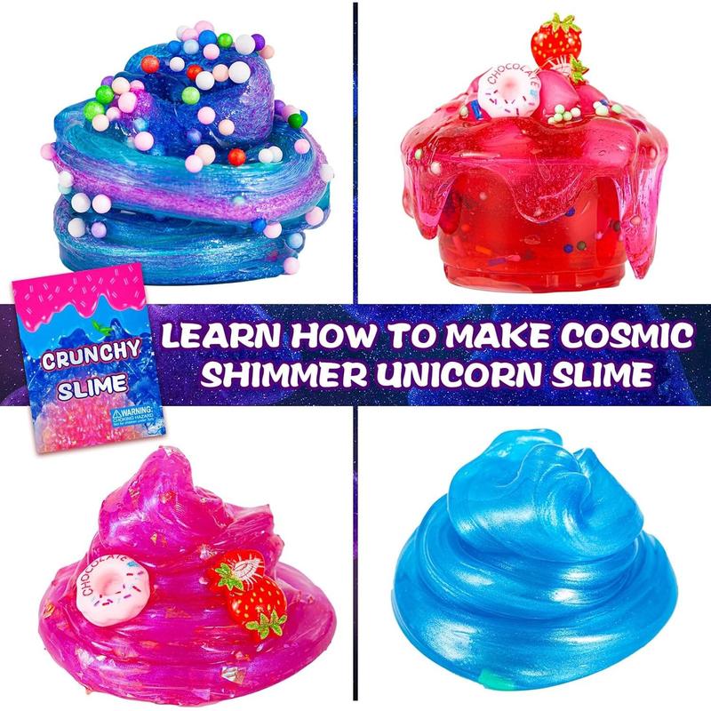 Crunchy Slime Kit,Sparkling Slime Making Kit,Foam, Jelly Cube Slime for Party Favors Kids Boys Girls Birthday Carnival Treasure Classroom Prizes