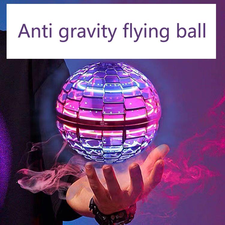 Children's induction suspension automatic spinning ball black technology magic ball flying toy gyroscope anti gravity children's toy