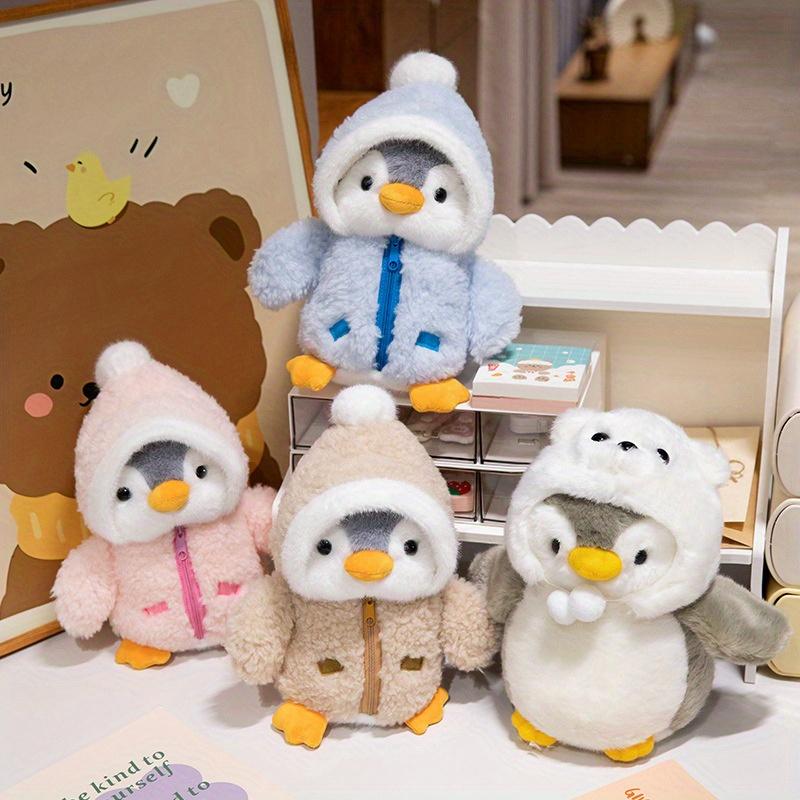 Adorable Winter Penguin Plush Toy - Soft PP Cotton, Cozy Stuffed Doll with Warm Outfit, Cuddly Companion for Toddlers & Infants 0-3 Years Old, Perfect Gift for Christmas, Halloween, and Winter Celebrations