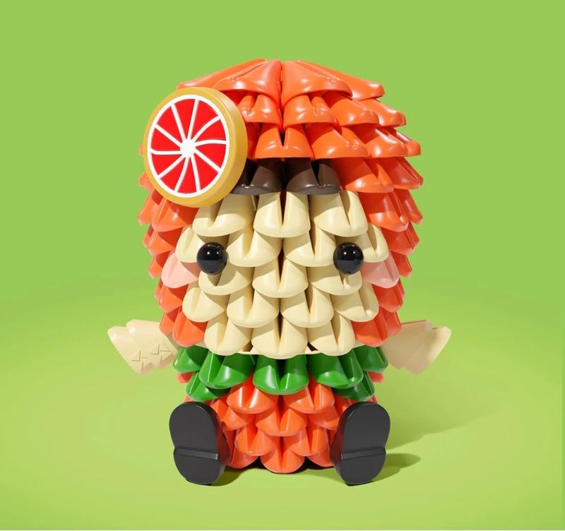 TRICOFUN Fruity Friends Ollie Building Blocks toys-Best gift for kids, Cool gift for Christmas building toy creative toy building brick enlightenment building