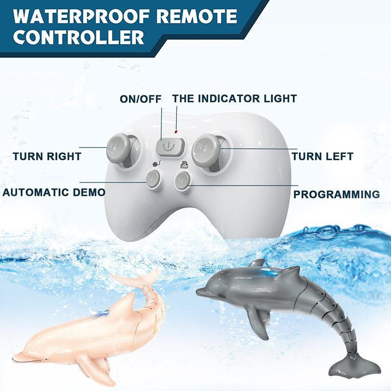 Remote Control Dolphin Toy, 1 Box Waterproof Wireless Remote Control Dolphin Toy, Outdoor Remote Control Dolphin Toy, Birthday Gift