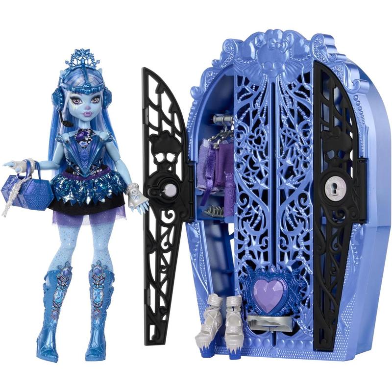 Monster High Skulltimate Secrets Doll & Accessories Set, Monster Mysteries Abbey Bominable with Dress-Up Closet & 19+ Surprises Including Clothes