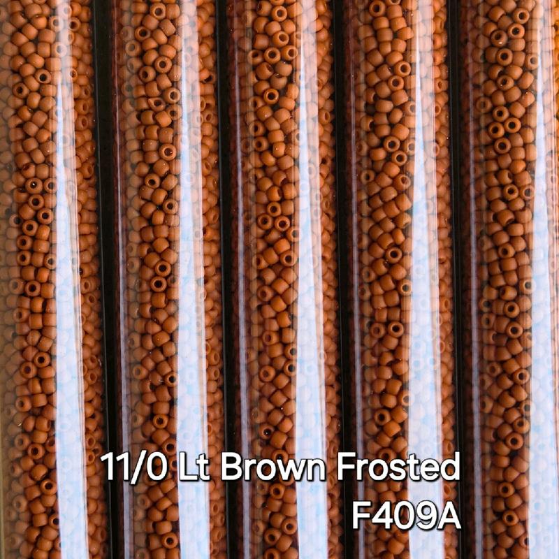 11 0 Frosted Opaque Beads 30gm