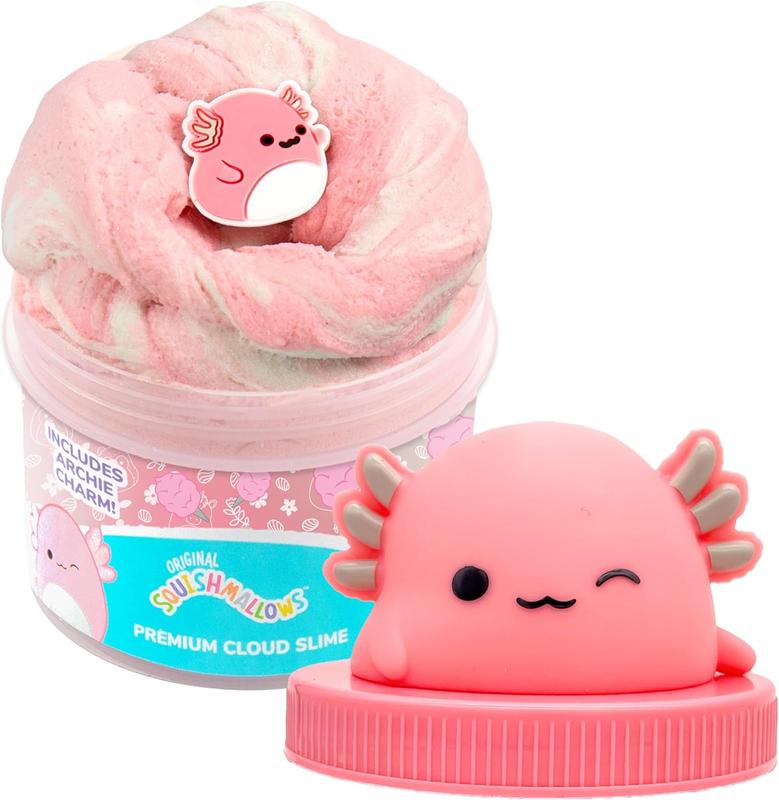 Squishmallows Archie Axolotl Cloud Slime, 8 oz