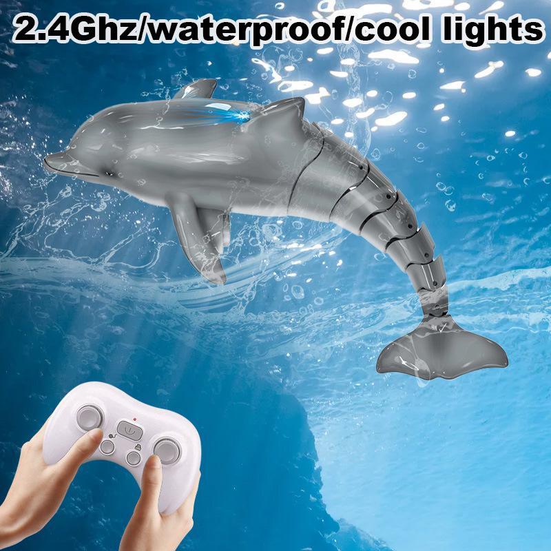 Remote Control Dolphin Toy, 1 Box Waterproof Wireless Remote Control Dolphin Toy, Outdoor Remote Control Dolphin Toy, Birthday Gift