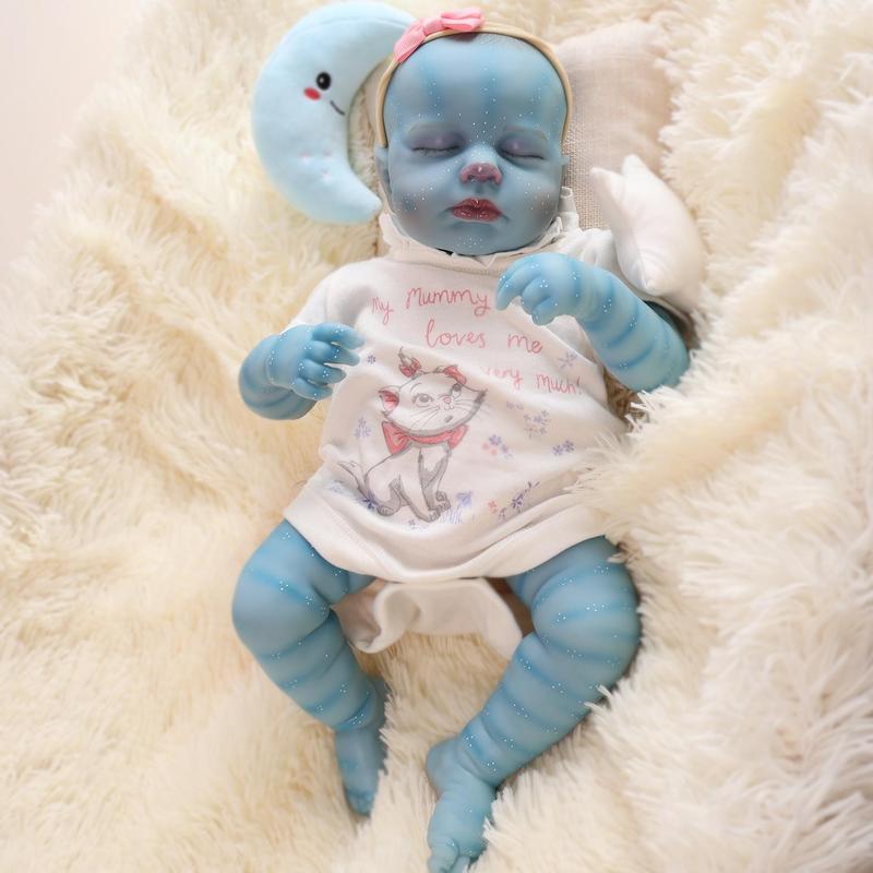 17 Inch Lifelike Reborn Doll, Cute Realistic Doll with Clothes & Gift Box, Soft Doll Toy for Birthday & Festival Gifts