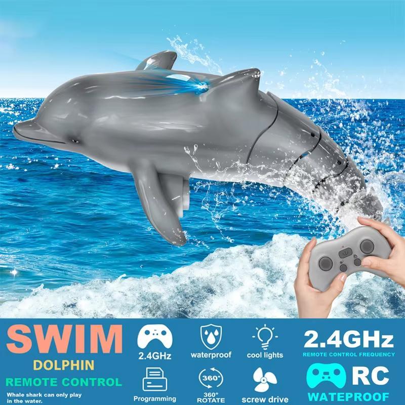 Remote Control Dolphin Toy, 1 Box Waterproof Wireless Remote Control Dolphin Toy, Outdoor Remote Control Dolphin Toy, Birthday Gift