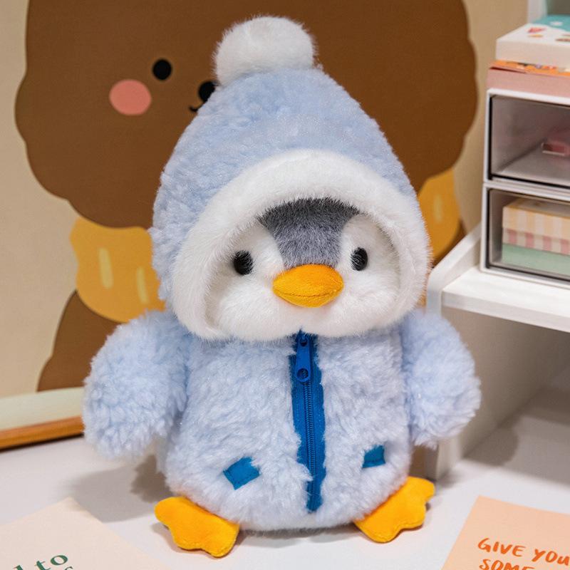 Adorable Winter Penguin Plush Toy - Soft PP Cotton, Cozy Stuffed Doll with Warm Outfit, Cuddly Companion for Toddlers & Infants 0-3 Years Old, Perfect Gift for Christmas, Halloween, and Winter Celebrations