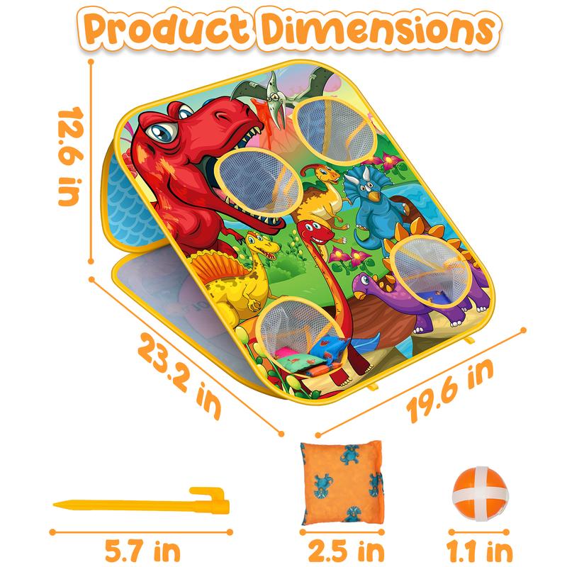 Bean Bag Toss Game Kids Outdoor Toys,Double-Sided Foldable Cornhole Board Backyard Beach Yard Outdoor Toys For Toddler, Outside Lawn Party Activities Toy Gift For Boys Girls Age 3 4 5 6 7 8