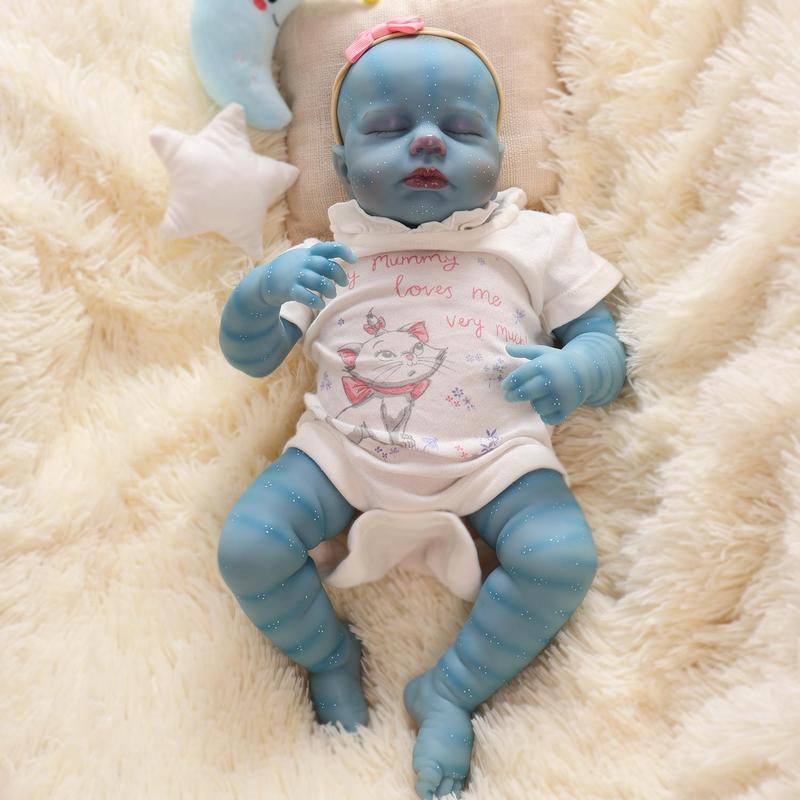 17 Inch Lifelike Reborn Doll, Cute Realistic Doll with Clothes & Gift Box, Soft Doll Toy for Birthday & Festival Gifts