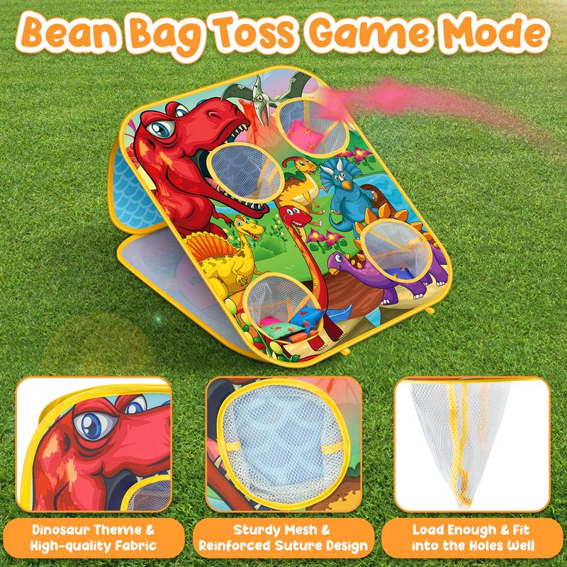 Bean Bag Toss Game Kids Outdoor Toys,Double-Sided Foldable Cornhole Board Backyard Beach Yard Outdoor Toys For Toddler, Outside Lawn Party Activities Toy Gift For Boys Girls Age 3 4 5 6 7 8