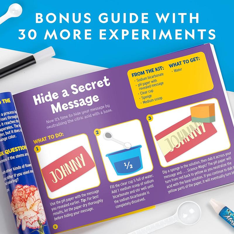 NATIONAL GEOGRAPHIC Science Magic Kit – Science Kit for Kids with 50 Unique, Chemistry Set and STEM Project, A Great Gift for Boys and Girls