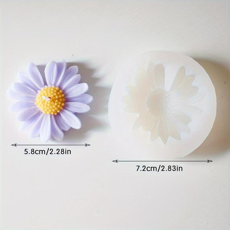 Daisy Shaped Silicone Mold, DIY Candle Making Mold, Car Mounted Aromatherapy Gypsum Making Mold, DIY Resin Mold, Handmade Drip Glue Mold