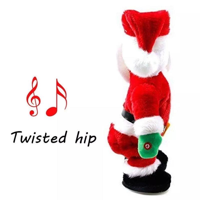 Hip Dancing Twerking Santa Claus Shake Figure Hip Shake Christmas Musical Electrical Singing Toy New Year Gift For Children Kids