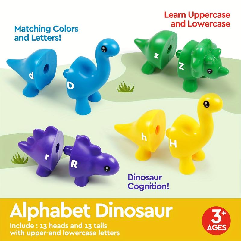 Dinosaur Letter Matching Toys, Educational Toys halloween christmas gift