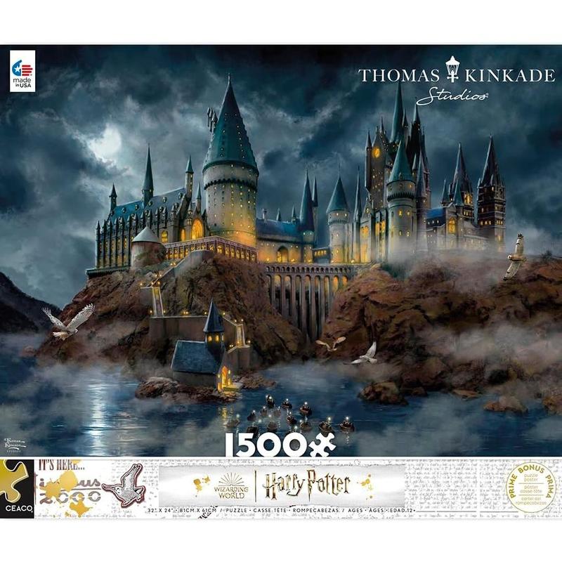 Thomas Kinkade - Harry Potter - Hogwart's Castle - 1500 Piece Jigsaw Puzzle