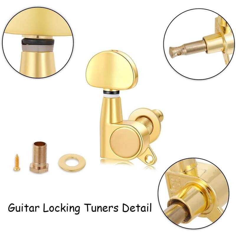 Guitar Tuning Pegs 6 Pcs 3l3r Acoustic Guitar Tuner Guitar Pegs Guitar Parts Guitar Machine Heads Knobs Guitar Replacement Buttons Knobs