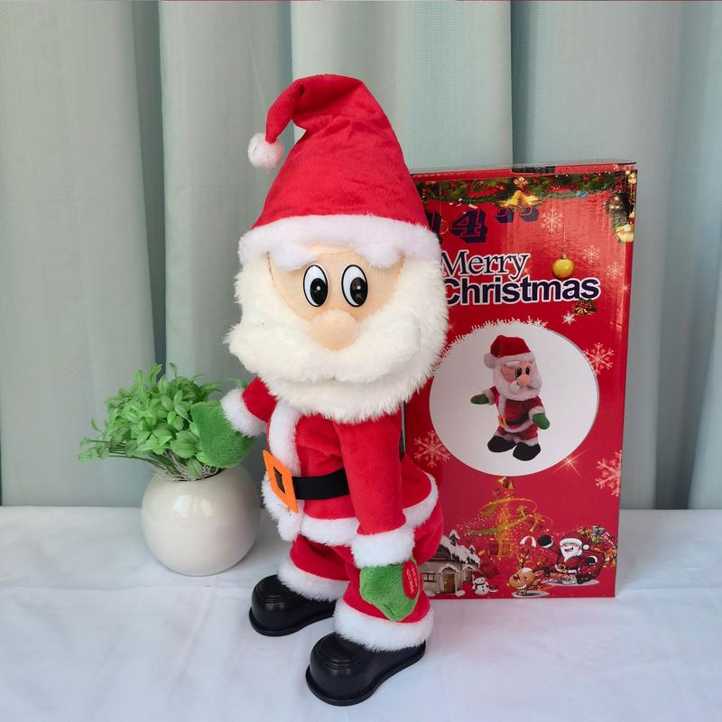 Hip Dancing Twerking Santa Claus Shake Figure Hip Shake Christmas Musical Electrical Singing Toy New Year Gift For Children Kids