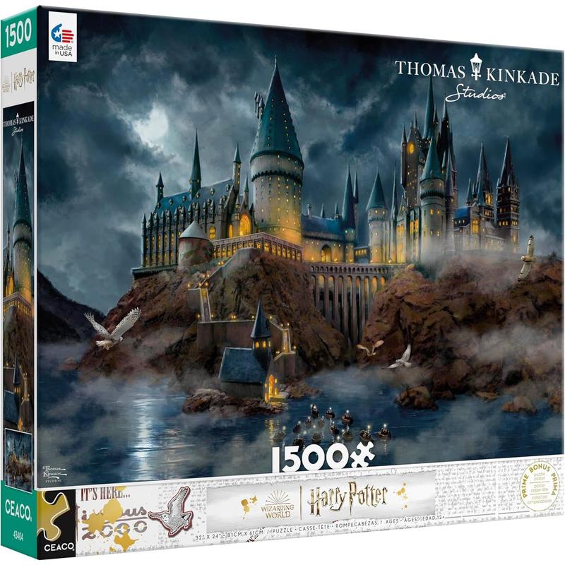 Thomas Kinkade - Harry Potter - Hogwart's Castle - 1500 Piece Jigsaw Puzzle