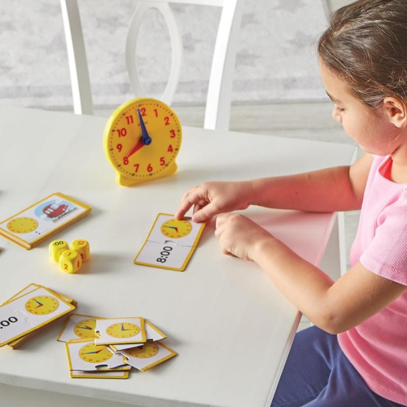 Time Activity Set - 41 counts,Clock for Teaching Time, Telling Time, Homeschool Supplies, Clock.